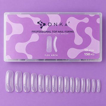 Верхние формы DNKa&rsquo; Flex Arch (150 шт/уп) для наращивания ногтей 001122 фото