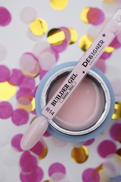 Моделирующий гель Builder Gel Дизайнер (Elegant ballerina R14, 30 мл) для наращивания и укрепления ногтей 008439 фото