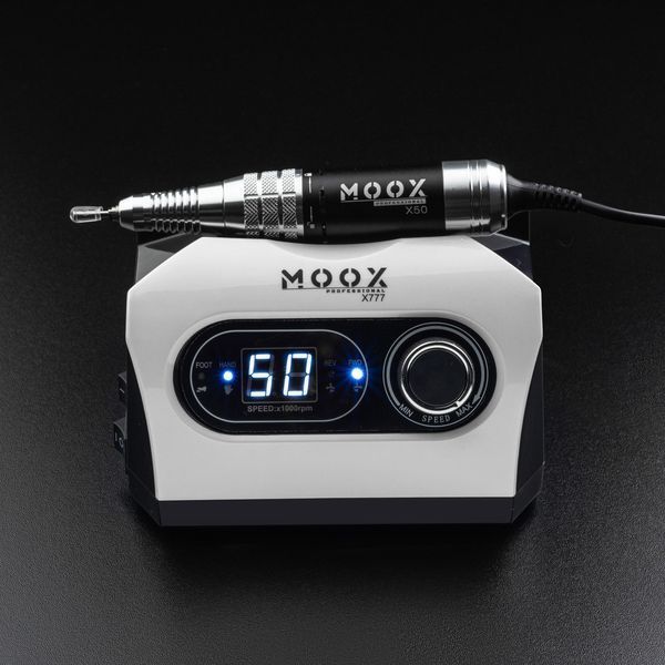 Фрезер Мокс X777 на 70W - 50000 об/хв (білий/white) для зняття матеріалу та обробки кутикули 000574 фото
