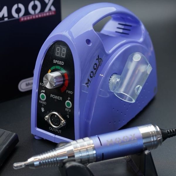 Фрезер Мокс X806 на 80W - 55000 об/хв (фіолетовий/purple) для зняття матеріалу та обробки кутикули 000610 фото