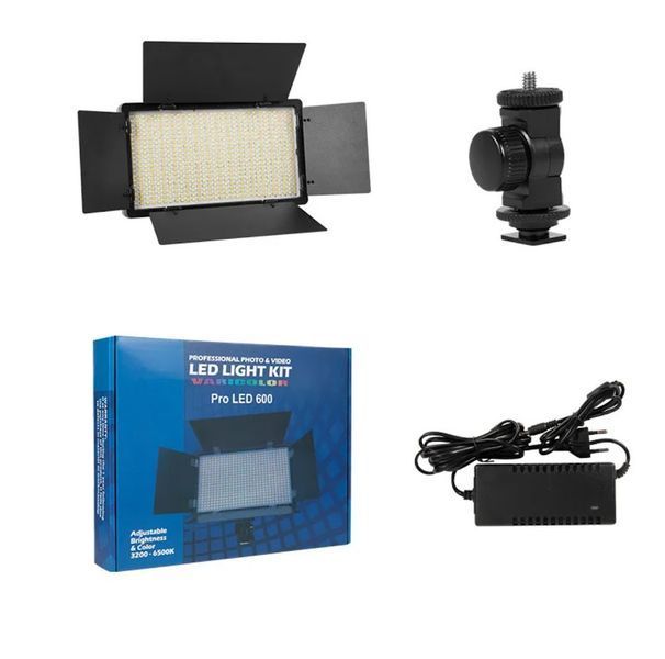 Лампа видеосветло LED-U600+ Pro 80W (21*12 см), на штативе, для освещения при фото и видеосъемке 001249 фото