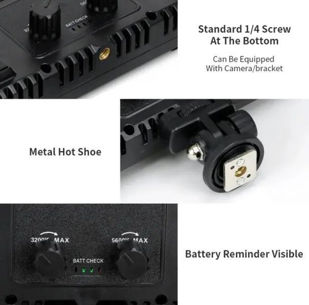 Лампа видеосветло LED-U600+ Pro 80W (21*12 см), на штативе, для освещения при фото и видеосъемке 001249 фото