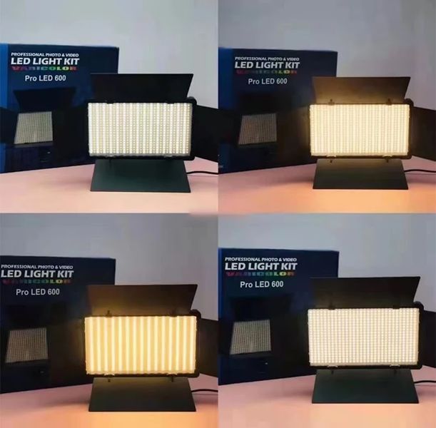 Лампа видеосветло LED-U600+ Pro 80W (21*12 см), на штативе, для освещения при фото и видеосъемке 001249 фото