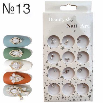 Набір декору №13 Sky Nail Art (12шт/уп) для дизайну нігтів 003652 фото