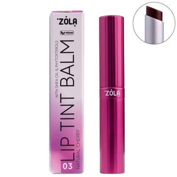 Відтінковий бальзам для губ Zola Lip Tint Balm 03 Natural Cherry 000954 фото
