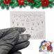 Новогодние 3D наклейки ( Олени, снежинки, ёлочки, звёздочки) 103 для дизайна ногтей на прозрачной основе 003818 фото 2