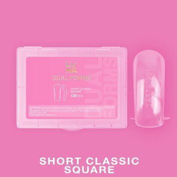 Верхні форми LunaMoon Short Classic Square (120 шт/уп) для нарощування нігтів 000097 фото