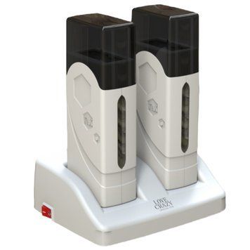 Кассетный воскоплав двойной F4 LOVE CRAZY 40W (белый) для воска, депиляции на базе с окошком 001041 фото
