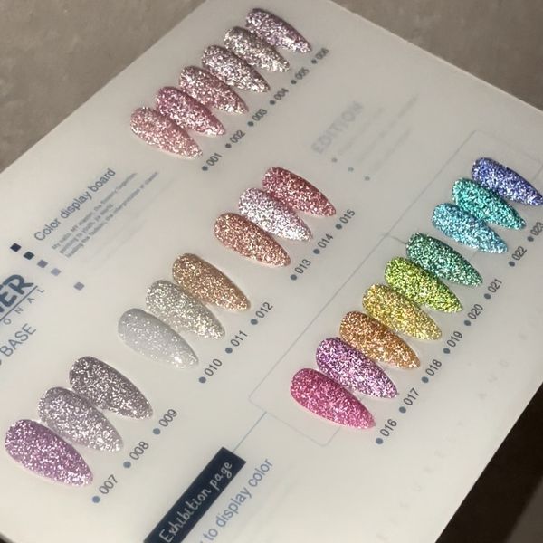 База для гель-лаку Disco color base Дизайнер світловідбивна №2 барбі 9 мл 004740 фото