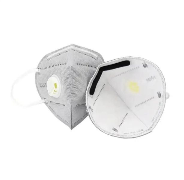 Захисна багаторазова сіра маска-респіратор KN 95 з фільтром - захист від пилу та мікробів 006886 фото