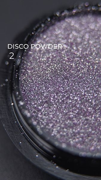 Светоотражающая втирка Сиреневый №2 (пигмент) Disco powder Дизайнер для дизайна ногтей 004227 фото