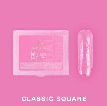 Верхні форми LunaMoon Classic Square (120 шт/уп) для нарощування нігтів 000109 фото