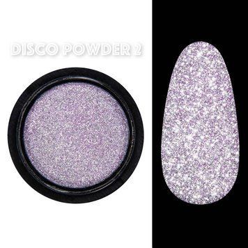 Світловідбивна втирка Бузковий №2 (пігмент) Disco powder Дизайнер для дизайну нігтів 004227 фото
