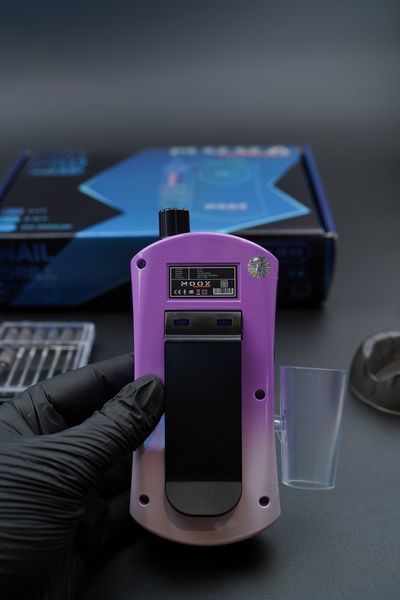 Фрезер Мокс IX10 на 35W &ndash; 45000 об/мин (gradient purple) на аккумуляторе 2000mAh для маникюра и педикюра 006738 фото
