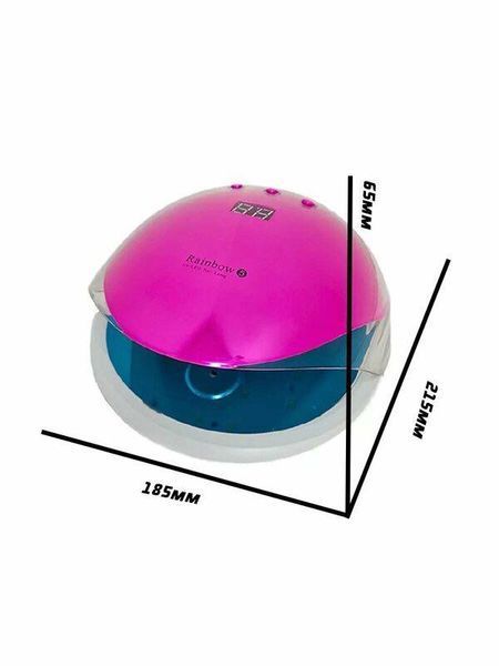 UV/LED лампа Rainbow 5, 48W (розовая) для сушки ногтей, гель-лака 006958 фото