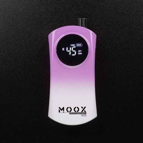 Фрезер Мокс IX10 на 35W &ndash; 45000 об/мин (gradient purple) на аккумуляторе 2000mAh для маникюра и педикюра 006738 фото