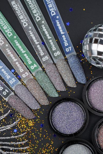 Светоотражающая втирка Оранжевый №3 (пигмент) Disco powder Дизайнер для дизайна ногтей 004228 фото