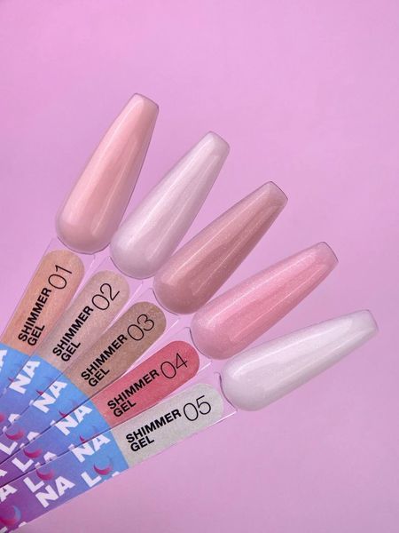 Гель шимер LUNAMoon Shimmer Gel №3 на 15 мл для зміцнення, вирівнювання та нарощування нігтів 001967 фото