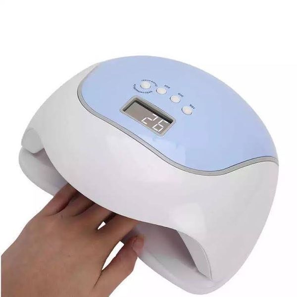 Лампа гібрид SUN BQ-V5 UV/LED 120W (блакитна) для сушіння нігтів, гель-лаку 000072 фото