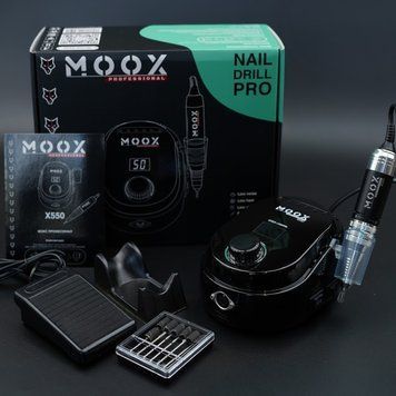 Фрезер Мокс X550 на 70W &ndash; 50000 об/мин (черный/black) для снятия материала и обработки кутикулы 000570 фото