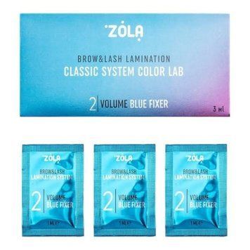 Набор составов в саше №2 Zola Volume Blue Fixer (3 х 1мл) для ламинирования ресниц и бровей 002936 фото