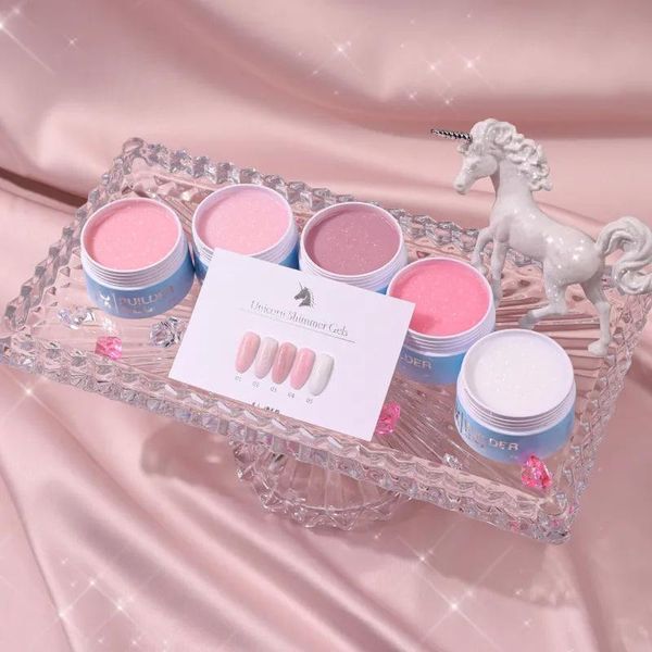 Гель шимер LUNAMoon Shimmer Gel №4 на 15 мл для зміцнення, вирівнювання та нарощування нігтів 001968 фото