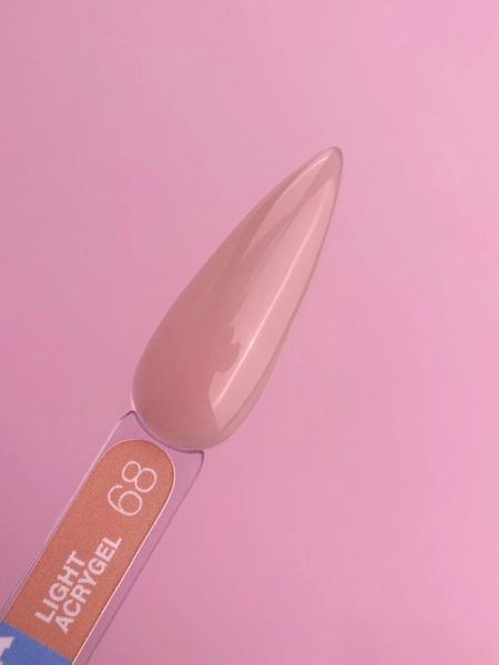 Рідкий гель LUNAMoon Light Acrygel №68 (Бежево-персиковий) 13 мл для зміцнення, вирівнювання нігтів 009013 фото