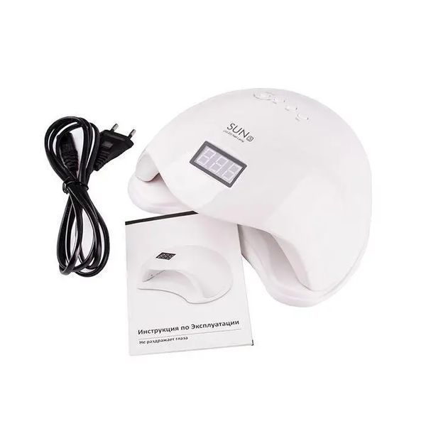 Набор с лампой SUN 5 48W + фрезер 211 65W + вытяжка BQ-858-2a 40W с гель-лаками 50 шт для маникюра и педикюра 003755 фото