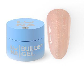 Гель шимером LUNAMoon Shimmer Gel №1 на 30 мл для зміцнення, вирівнювання та нарощування нігтів 001970 фото