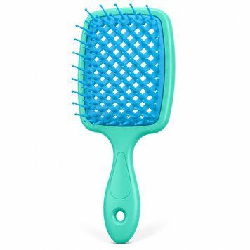 Гребінець для волосся Janeke Superbrush Plus (м'ятний із синім) 000900 фото