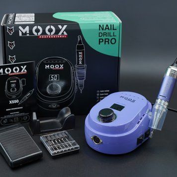 Фрезер Мокс X550 на 70W &ndash; 50000 об/мин (фиолетовый/purple) для снятия материала и обработки кутикулы 000572 фото