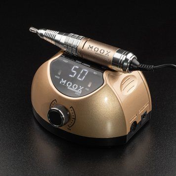 Фрезер Мокс X802 на 65W - 50000 об/мин (золотой/gold) для маникюра и педикюра 000674 фото