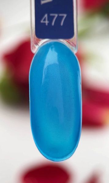 Витражный гель-лак для ногтей Дизайнер Vitrage glass №477 Синий 9 мл 002454 фото