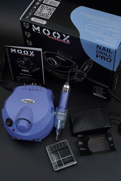 Фрезер Мокс X500 на 65W - 45000 об/хв (фіолетовий/purple) для манікюру та педикюру 000557 фото