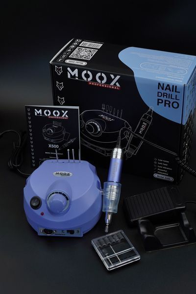 Фрезер Мокс X500 на 65W - 45000 об/хв (фіолетовий/purple) для манікюру та педикюру 000557 фото
