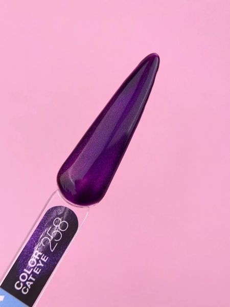 Напівпрозорий гель-лак з ефектом "Котяче око" LunaMoon Color Cat Eye 8 мл для манікюру та педикюру №258 007284 фото