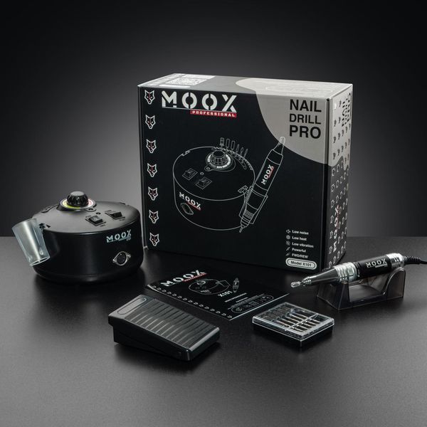 Фрезер Мокс X101 на 70W - 50000 об/мин (черный/black) для маникюра и педикюра 000501 фото
