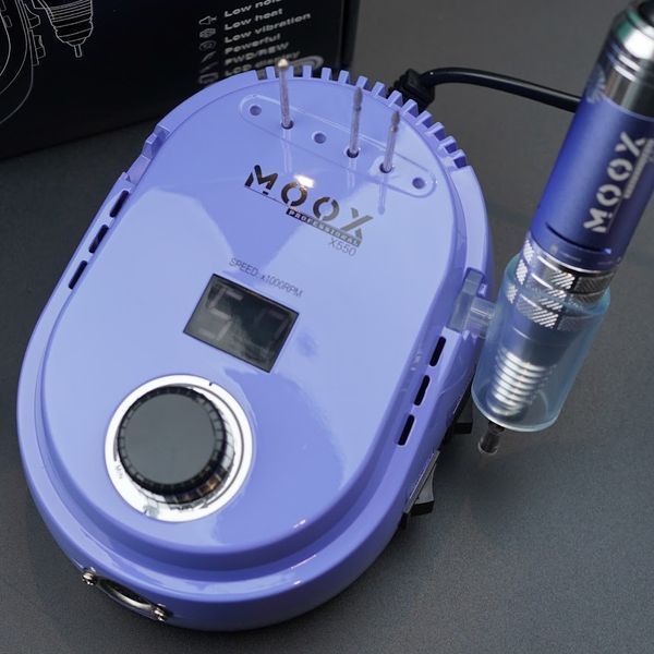 Фрезер Мокс X550 на 70W &ndash; 50000 об/мин (фиолетовый/purple) для снятия материала и обработки кутикулы 000572 фото