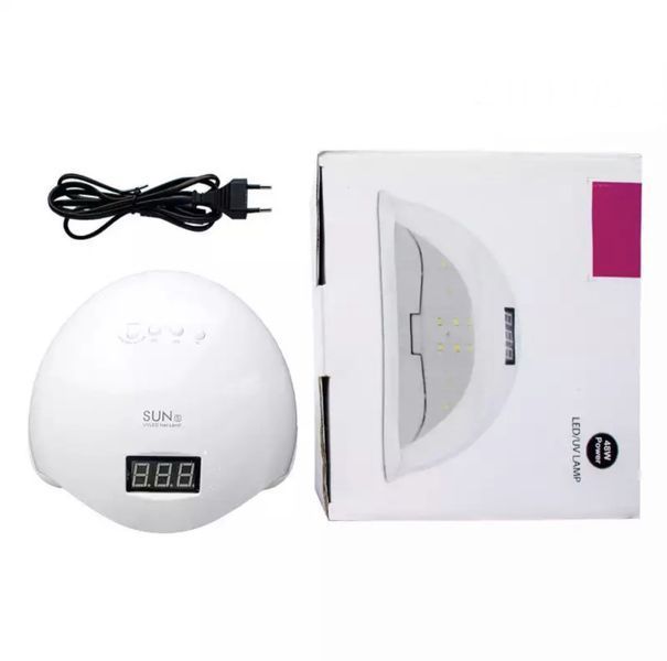 Лампа SUN 5 UV/LED 48W (біла) для сушіння нігтів, гель-лаку 000312 фото