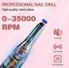 Фрезер JF-603 на 35W - 35000 об/хв (рожевий) манікюрний на акумуляторі 2600 mAh для зняття матеріалу та обробки кутикули 006666 фото 4