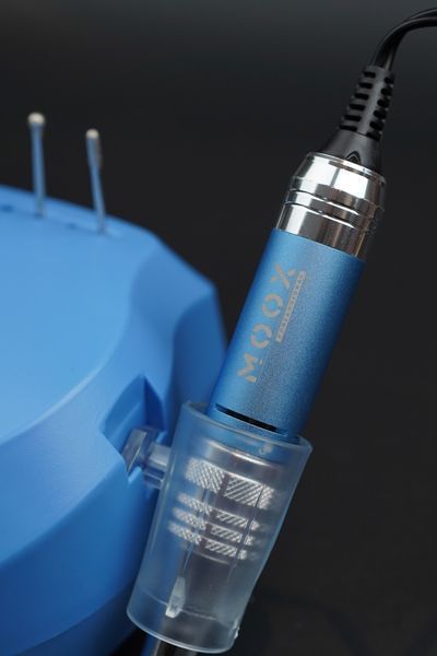 Фрезер Мокс X500 на 65W - 45000 об/хв (синій/sky blue) для манікюру та педикюру 000558 фото