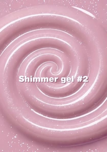 Гель шимер LUNAMoon Shimmer Gel №2 на 30 мл для зміцнення, вирівнювання та нарощування нігтів 001971 фото