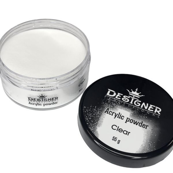 Акриловая пудра Дизайнер (55 г) Acrylic powder Clear для укрепления и наращивания ногтей 008240 фото