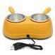Баночный воскоплав двойной WAX WARMER 40W 240 мл (желтый) для воска, депиляции 001009 фото 2