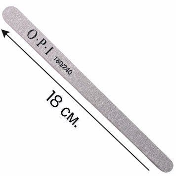 Пилочка OPI тонкая, овальная "Капля" 180/240 грит для придания формы, подготовки ногтей к покрытию 006914 фото
