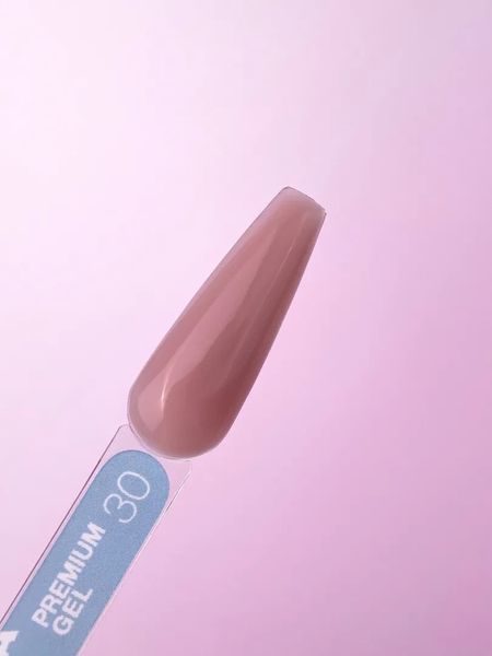 Гель LUNAMoon Premium Gel №30 - рожевий капучино 15 мл для зміцнення, вирівнювання та нарощування нігтів 008029 фото