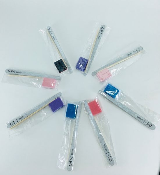 Пилочка OPI тонкая, овальная "Капля" 180/240 грит для придания формы, подготовки ногтей к покрытию 006914 фото