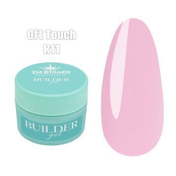 Моделирующий гель Builder Gel Дизайнер (Oft touch R11, 55 мл) для наращивания и укрепления ногтей 008457 фото