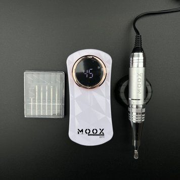 Фрезер Мокс IX11 на 35W - 45000 об/мин (серый/grey) на аккумуляторе 2000mAh для снятия материала и обработки кутикулы 006741 фото