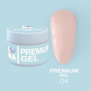 Гель LUNAMoon Premium Gel №4 на 30 мл для укрепления, выравнивания и наращивания ногтей 008580 фото